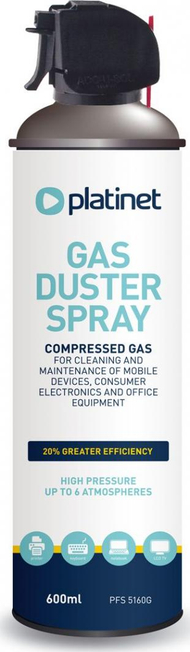 Ajër i kompresuar për largimin e pluhurit Platinet, 600 ml