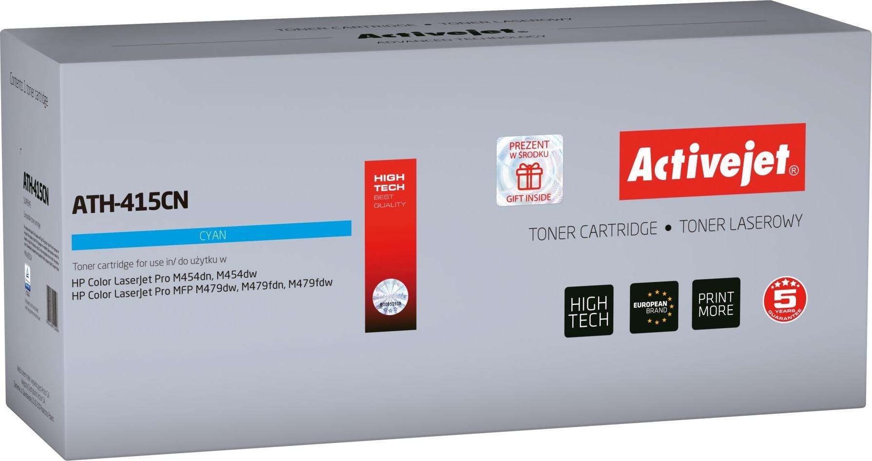 Toner Activejet Replacement 415A ATH-415CN, kompatibil me HP 415A W2031A, cian