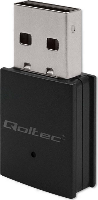 Adapter Wi Fi dhe Bluetooth Qoltec Ultra Fast Wireless Mini, USB 2.0, AC, i zi