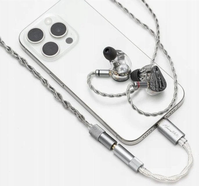 Аудио адаптер MoonDrop Echo A, USB C во 3.5mm, пренослив DAC AMP, сив