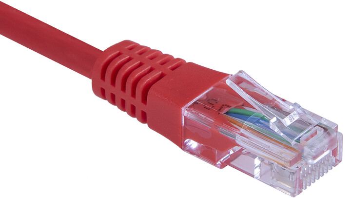 Kabllo Masterlan UTP, Cat5e, 2m, e kuqe