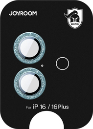 Mbrojtës kamere Joyroom JR-MSF0301 për iPhone 16 dhe 16 Plus, xham Corning, 1 copë, i gjelbër