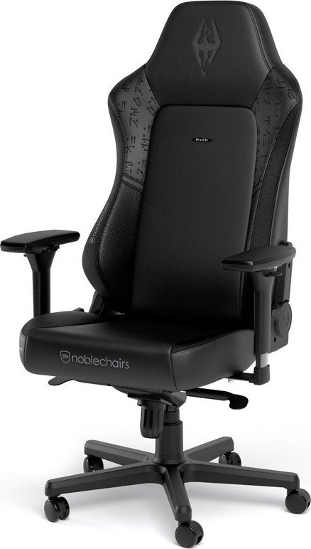 Karrige gaming noblechairs HERO Skyrim 10th Anniversary Edition, ergonomike, lëkurë PU, gri e zezë