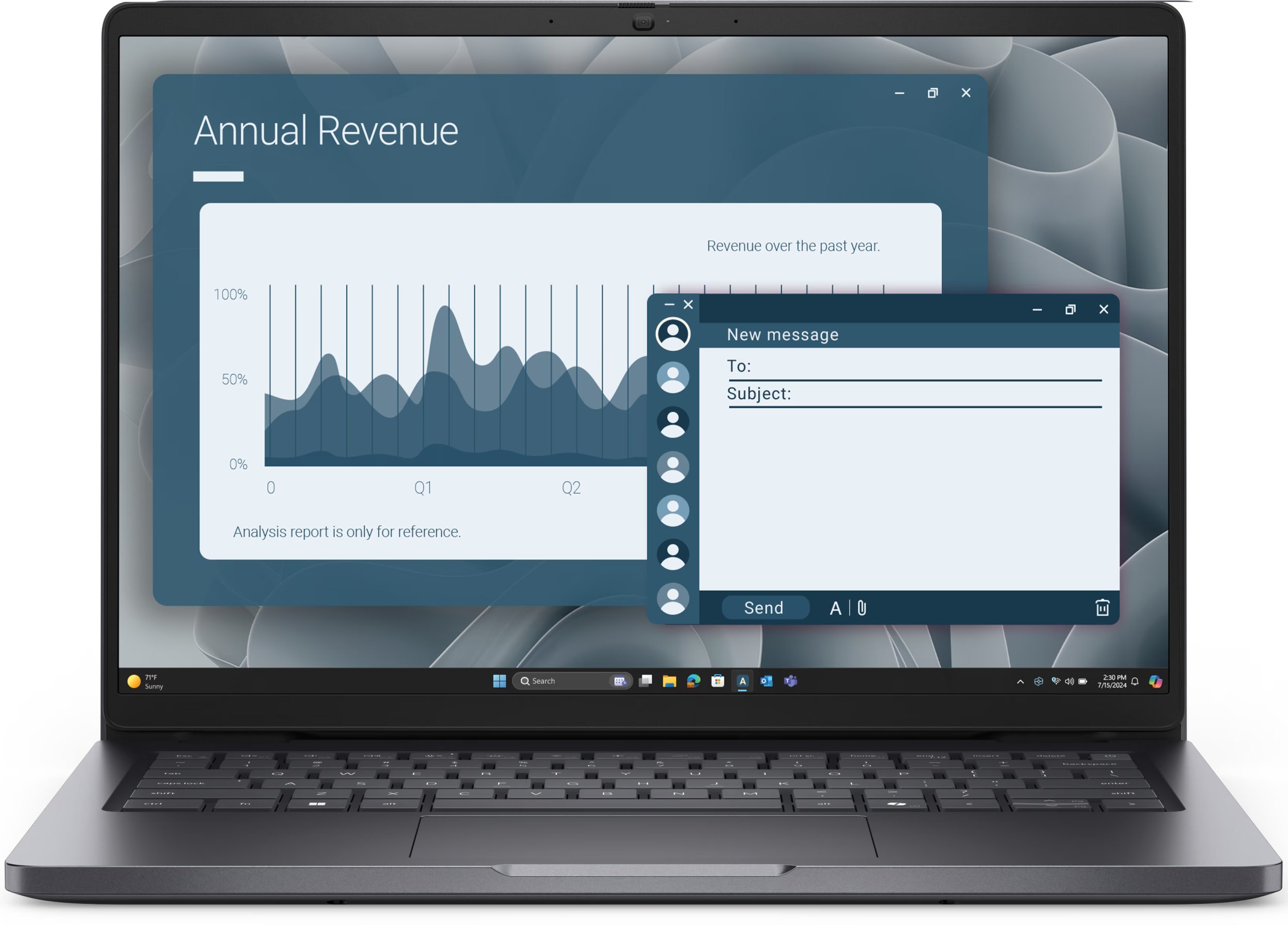 Laptop Dell Pro 14 PC14255, AMD Ryzen 5, 8GB RAM, 256GB SSD, 14" FHD+