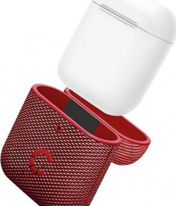 Mbrojtëse Cygnett Tekview Slim për Airpods 1/2, e kuqe