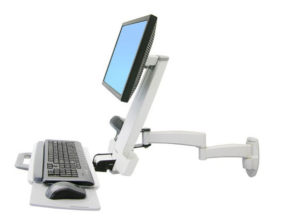 Mbajtëse për monitor dhe tastierë Ergotron 200-series, e bardhë
