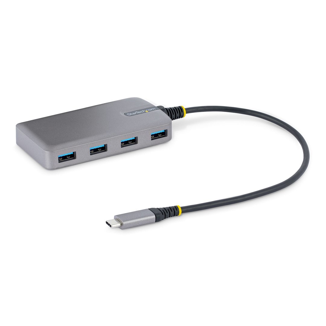 Qendër USB Startech, 4 porte, USB-C, 5Gbps, i argjendtë