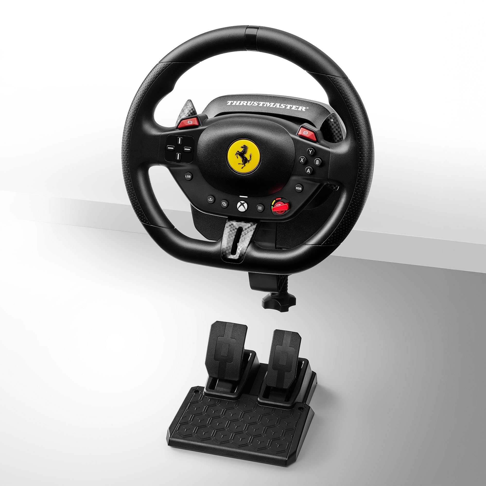 Timon lojërash Thrustmaster T98 Ferrari 296 GTS, me pedale, 240°, i zi