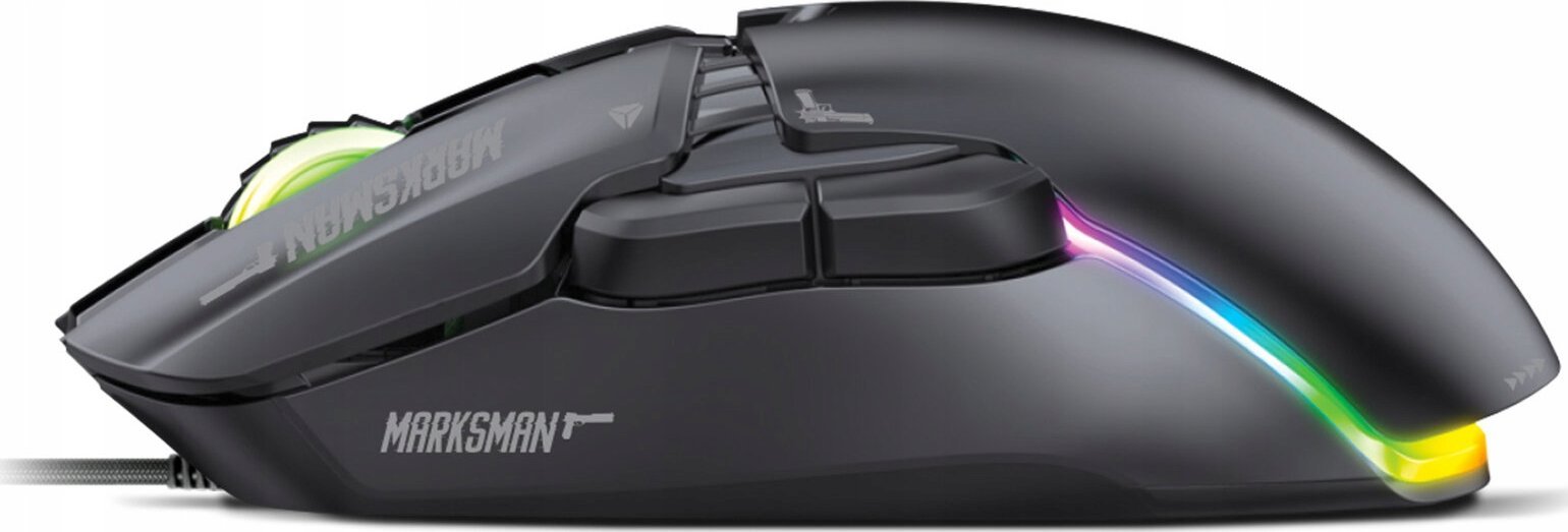 Mашина за играње Yenkee YMS 3600BK Marksman, 12400 DPI, RGB, со кабел, црна