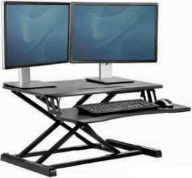 Workstation sit stand Fellowes Corsivo 8091001, 80 cm, i zi