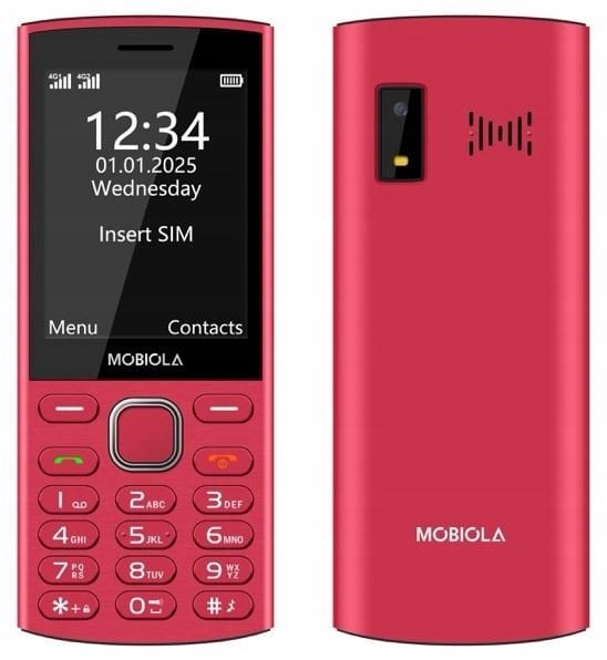 Telefoni Mobiola MB4280, 2.8", 4G, i kuq