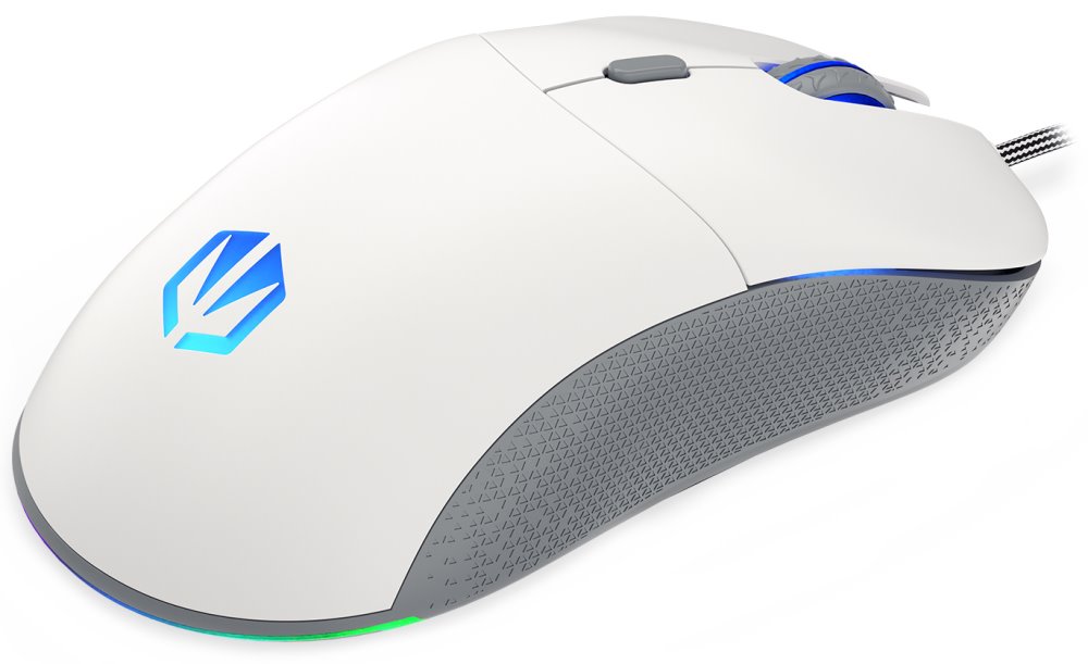 Maus ENDORFY GEM Onyx White, optik, i bardhë