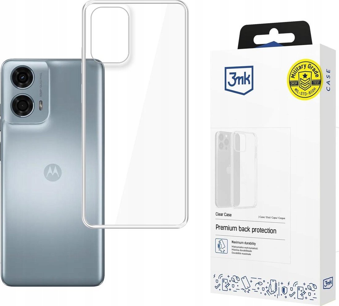 Mbrojtëse telefoni 3MK Clear Case për Motorola Moto E14 G04 G24 Power G24, transparente