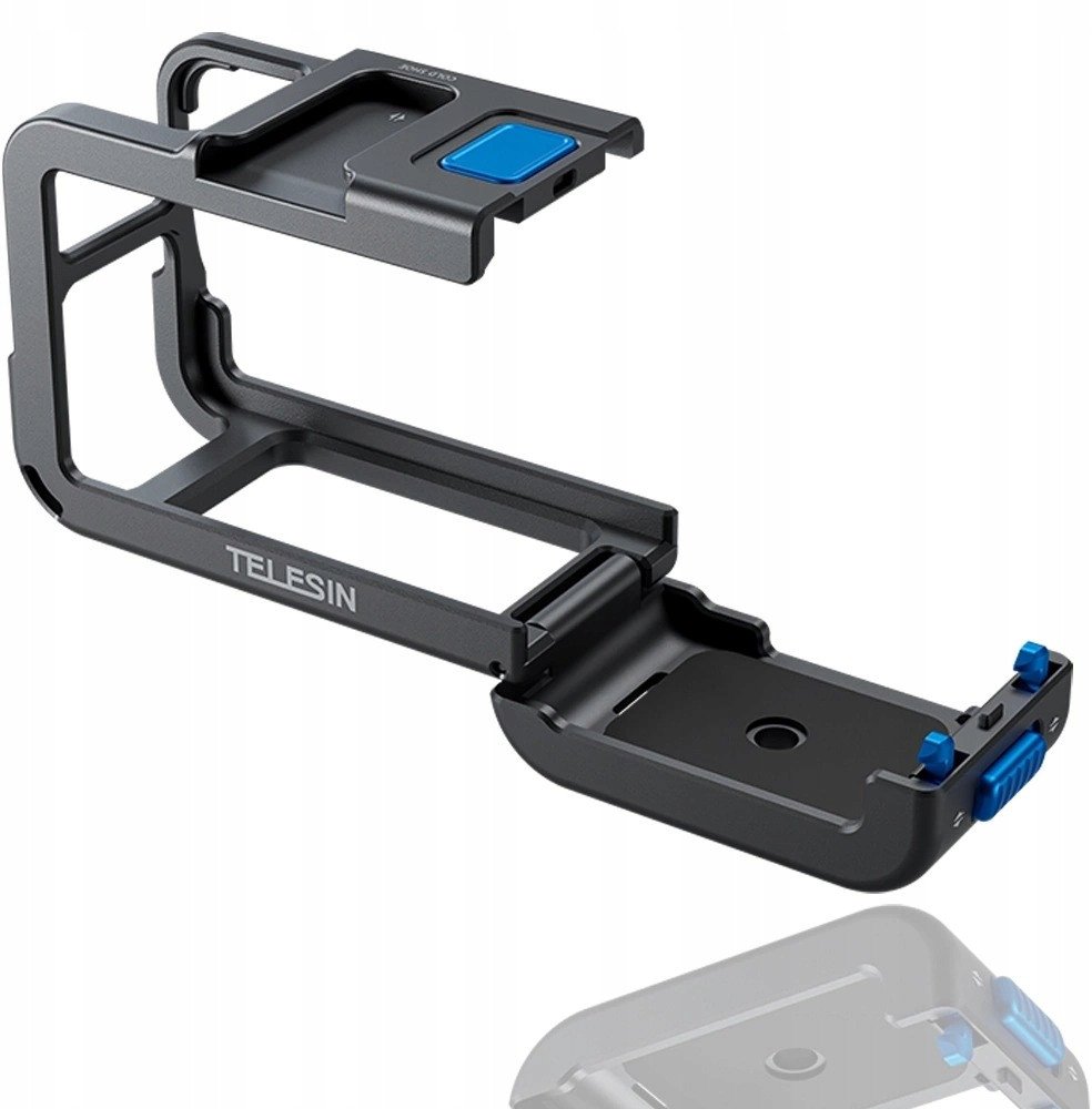 Kornizë mbrojtëse TELESIN për GoPro Hero 9 10 11 12 13, aliazh alumini, xhirim vertikal, e zezë