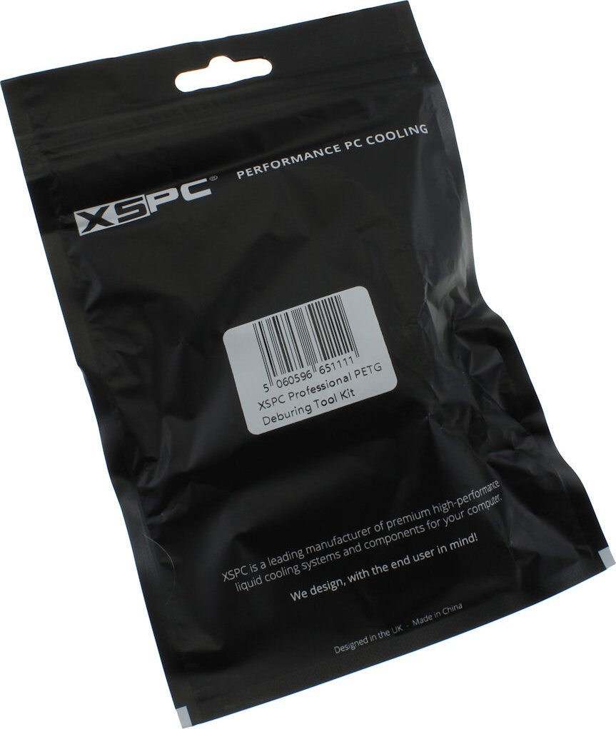 Set veglash XSPC Professional PETG Debur, për tuba PETG, për ftohje uji PC, metalik