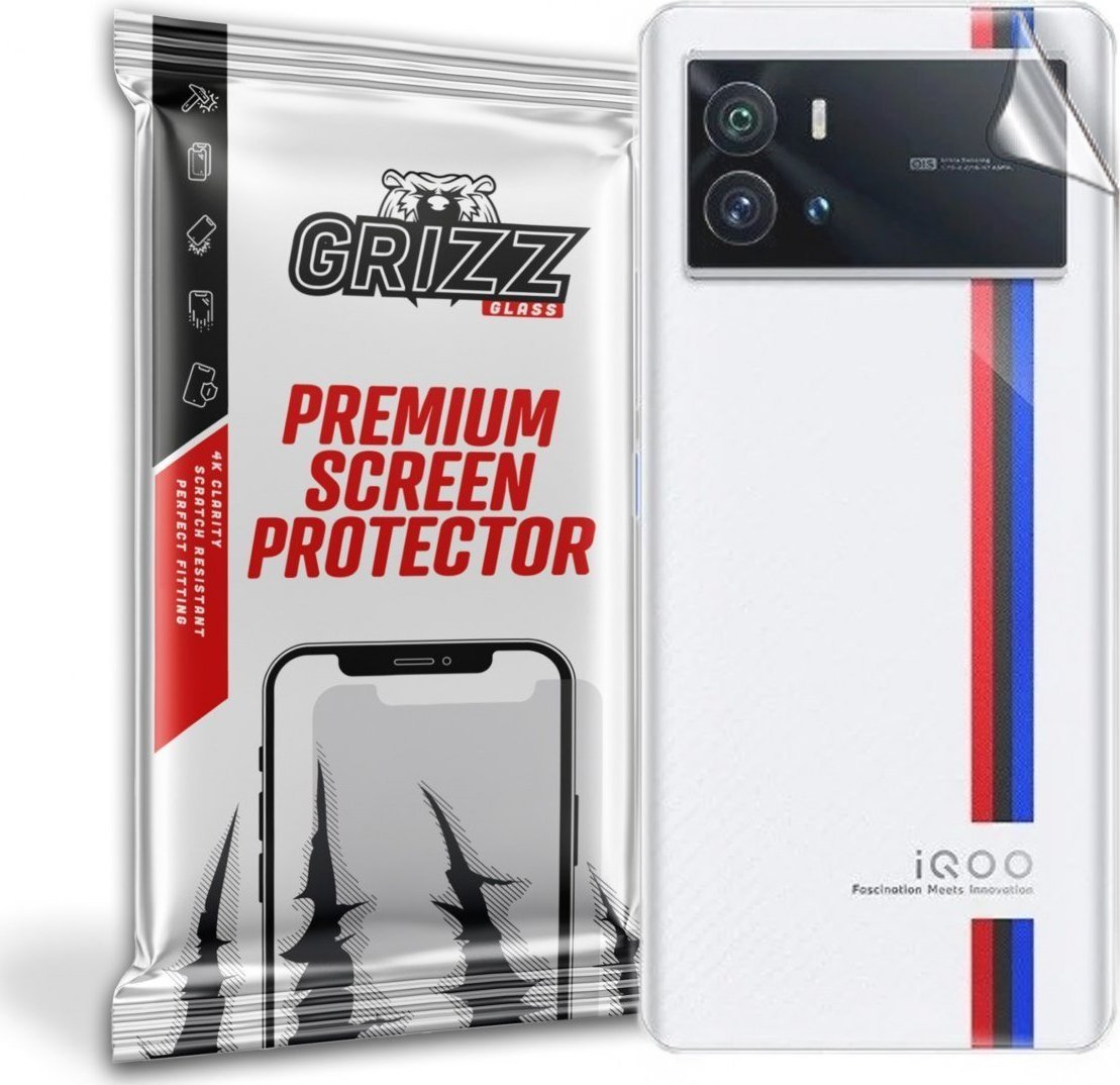 Заштитен филм за задна страна GrizzGlass SatinSkin Vivo IQOO 9, проѕирен