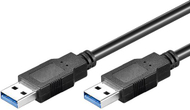Kabllo Goobay, USB-A - USB-A, 3 m, e zezë
