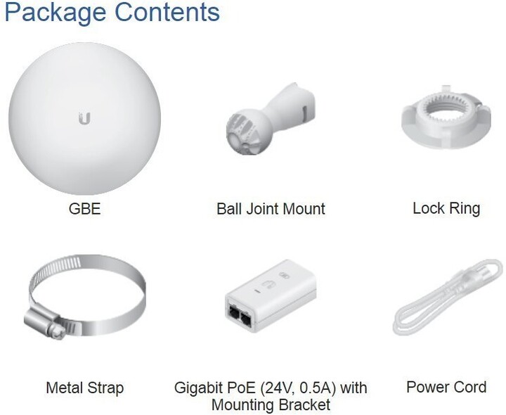 Антена Ubiquiti GigaBeam airMAX AC, 17 dBi