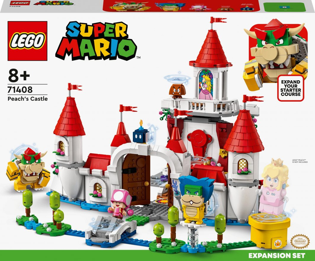 Set zgjerimi LEGO® Super Mario™ 71408 Peach Castle, 1216 pjesë