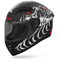 Helmeta moto Airoh Connor Myth, ASN ATVR, për Bluetooth, e zezë bardhë kuqe, XL