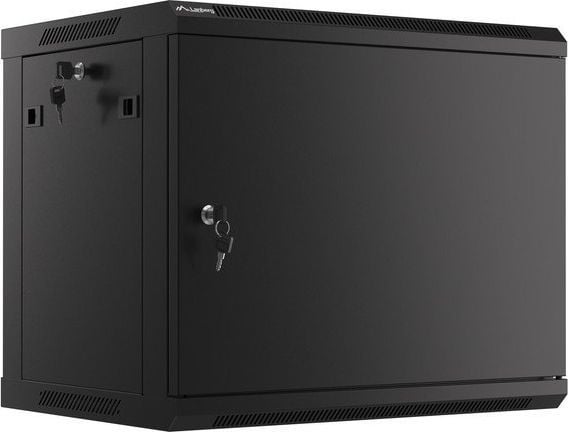 Модуларен мрежен ѕиден кабинет Lanberg WF01-6409-00B, 19\", 9U, црн