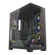 Kuti kompjuteri MODECOM Volcano Stellar Plus ARGB, Midi Tower, 5 ventilatorë ARGB, e zezë