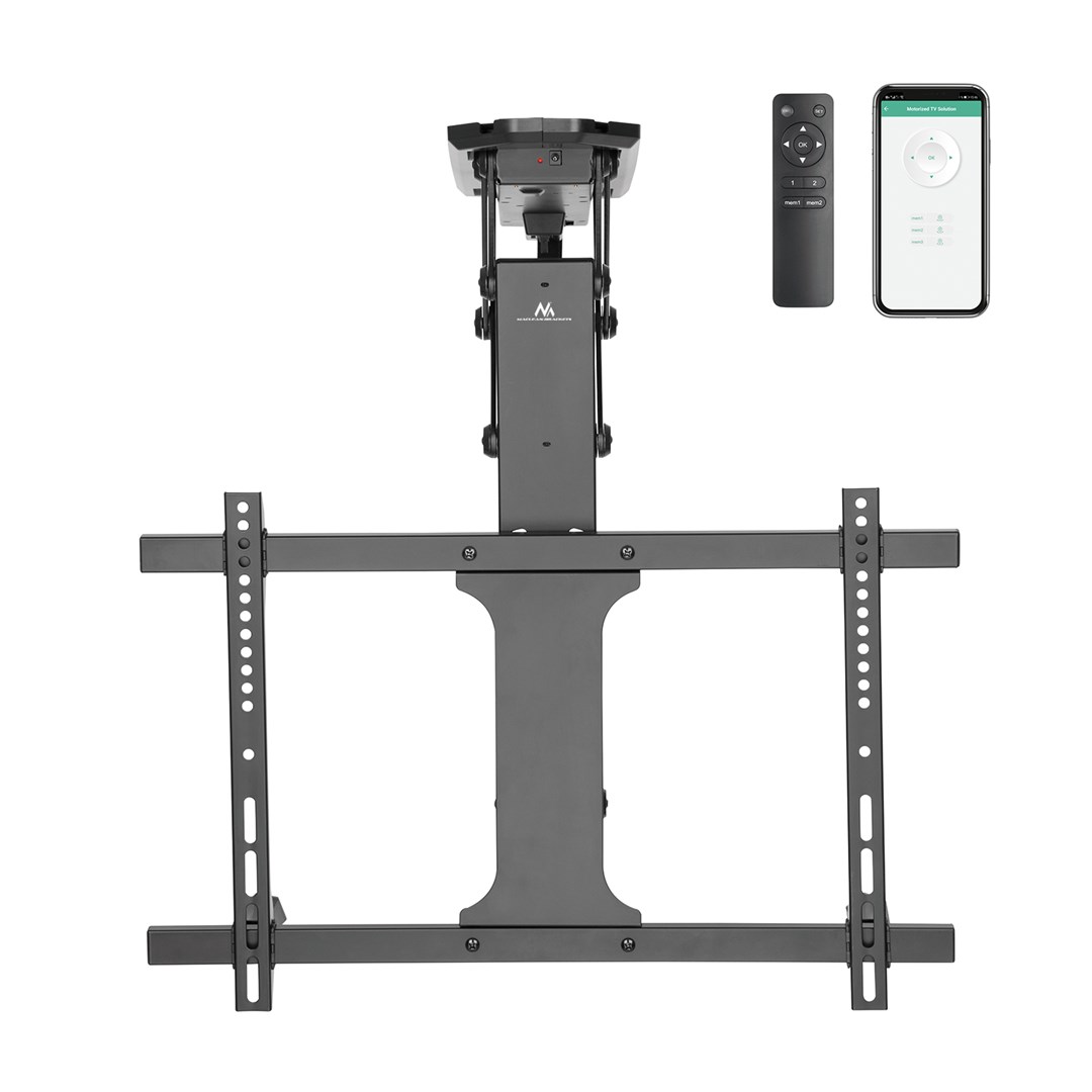 Mbajtëse tavani për TV Maclean MC-880T, 32"-70", 35 kg, e zezë