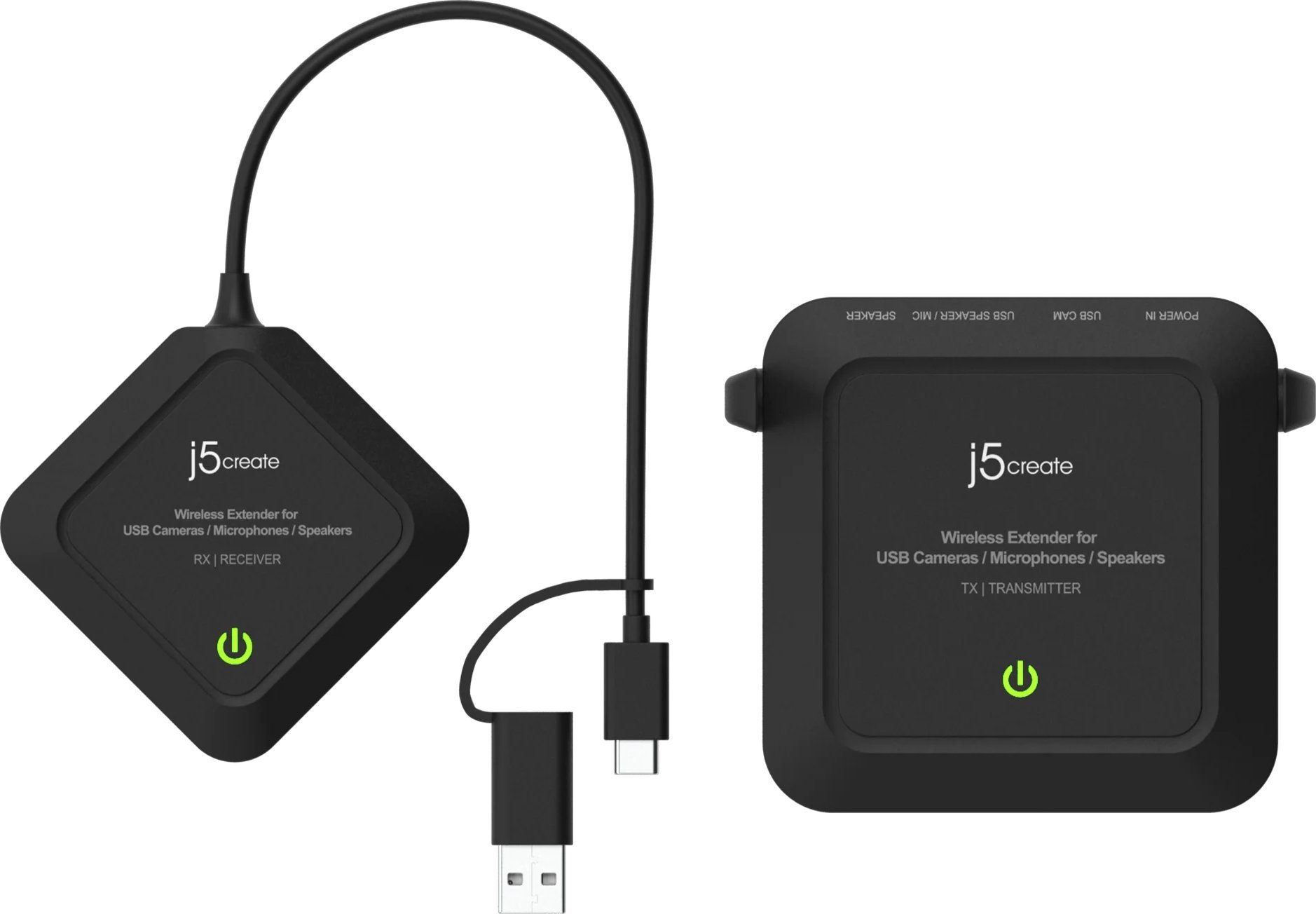 USB wireless extender J5CREATE JVW120 N, për kamera mikrofon altoparlant, kompakt