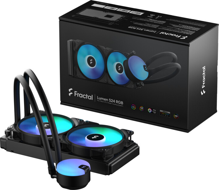 Ftohës Fractal Design Lumen S24 ARGB v2, i bardhë / zi