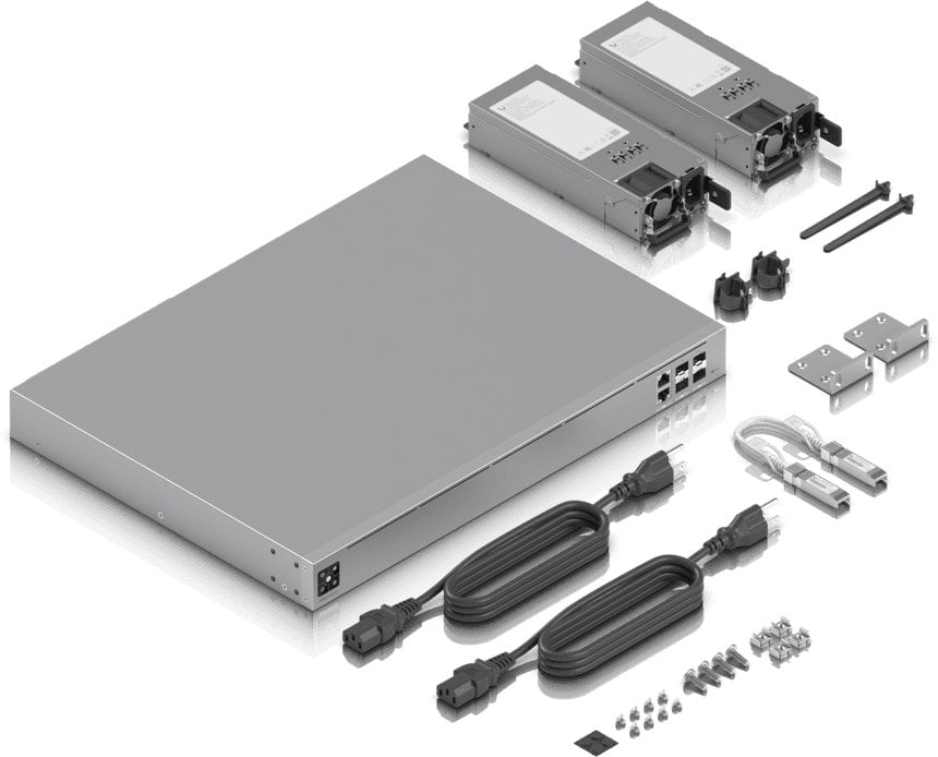Gateway rrjeti Ubiquiti UniFi UXG Enterprise, 25GbE, 10GbE 2.5GbE, i bardhë