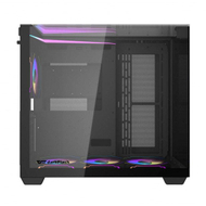 Kësë kompjuteri DarkFlash TH285, ATX Cube, ARGB, xham i temperuar, e zezë