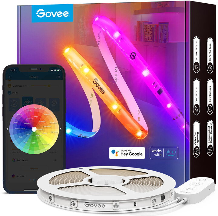 Shirit drite Govee WiFi Smart PRO LED RGBIC, 10m
