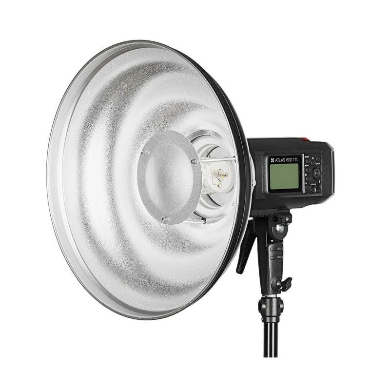 Quadralite Wave Beauty Dish silver 42cm with Bowens Adapter Quadralite Wave Beauty Dish silver 42cm with Bowens Adapter