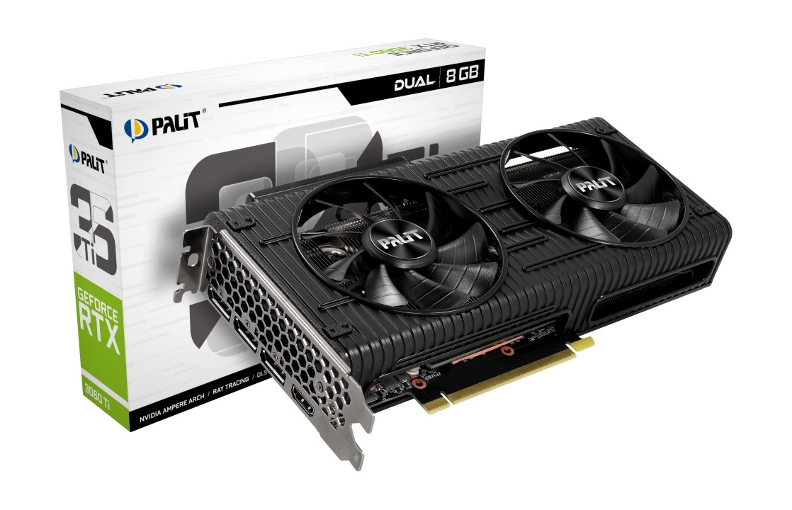 Kartelë Grafike PALIT GeForce RTX 3060 Ti Dual LHR, 8GB GDDR6