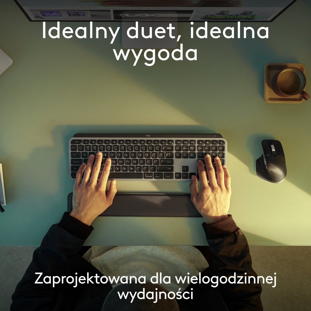 Set tastierë + maus Logitech MX Keys S (920-012845), bluetooth, US, i zi