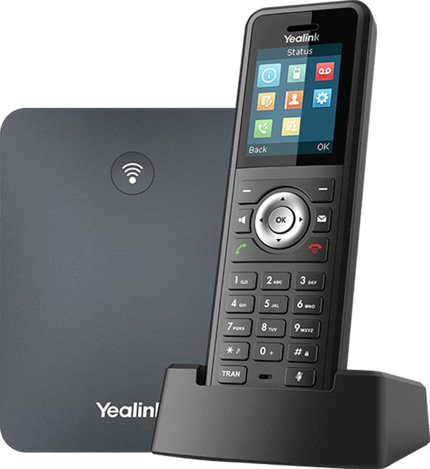 Telefoni pa tela Yealink W52P, DECT IP, ekran 1.8", i zi