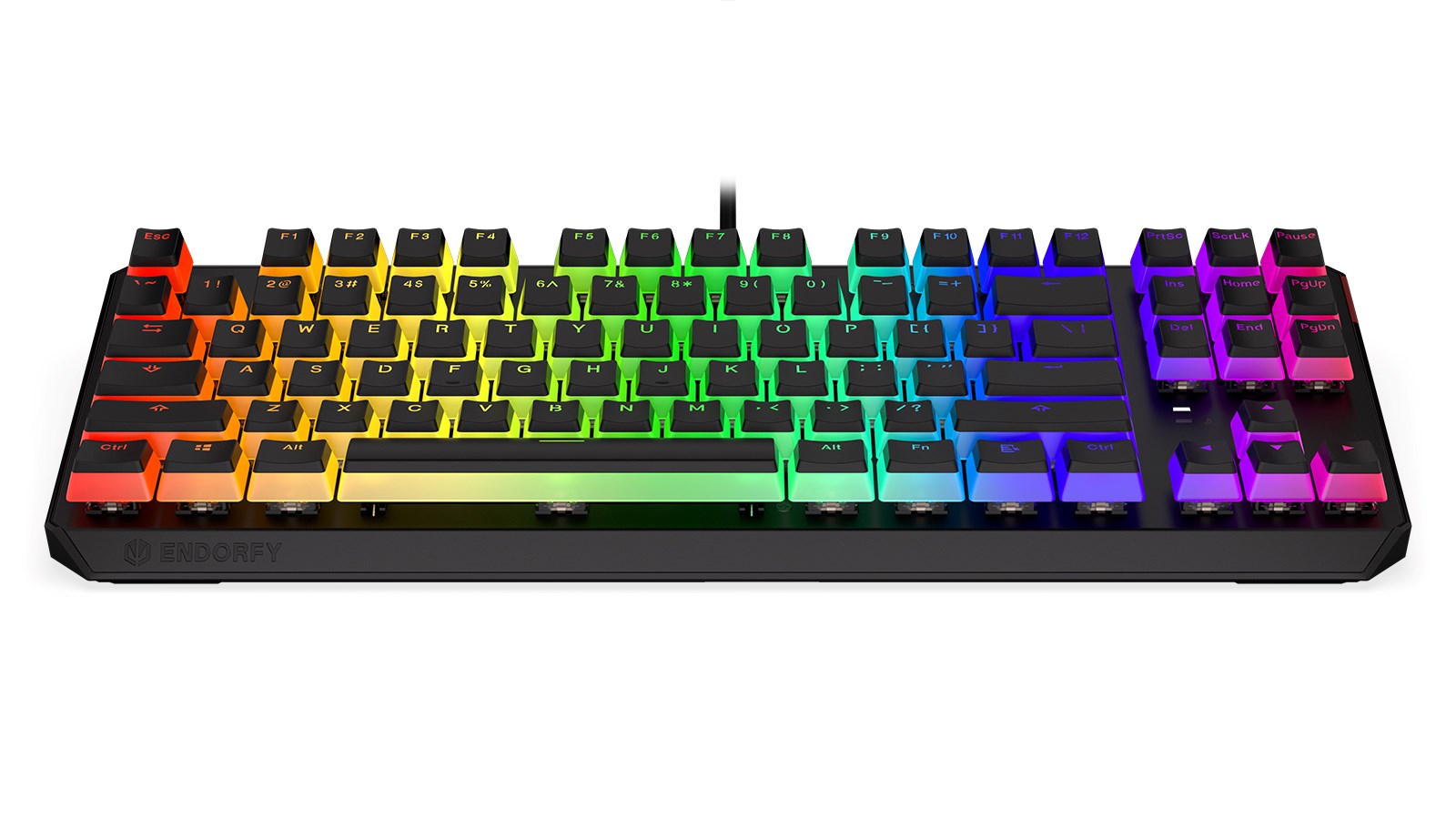 Tastierë mekanike Gaming Endorfy THOCK TKL PUD, USB, Kailh Blue, RGB