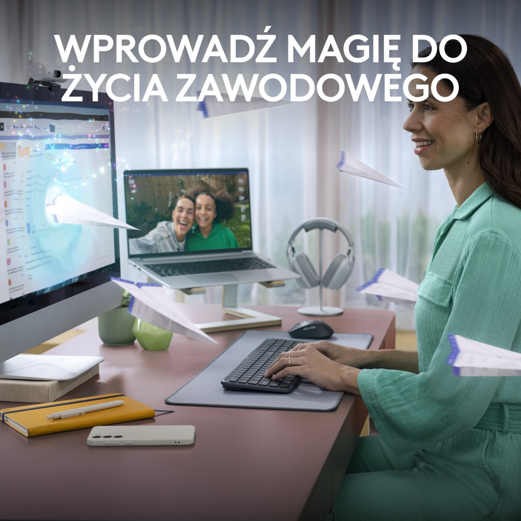 Set tastierë dhe maus Logitech Signature Slim MK950, i hirtë