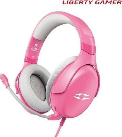 Kufje gaming TAKSTAR Flit, me kabllo, me mikrofon, rozë