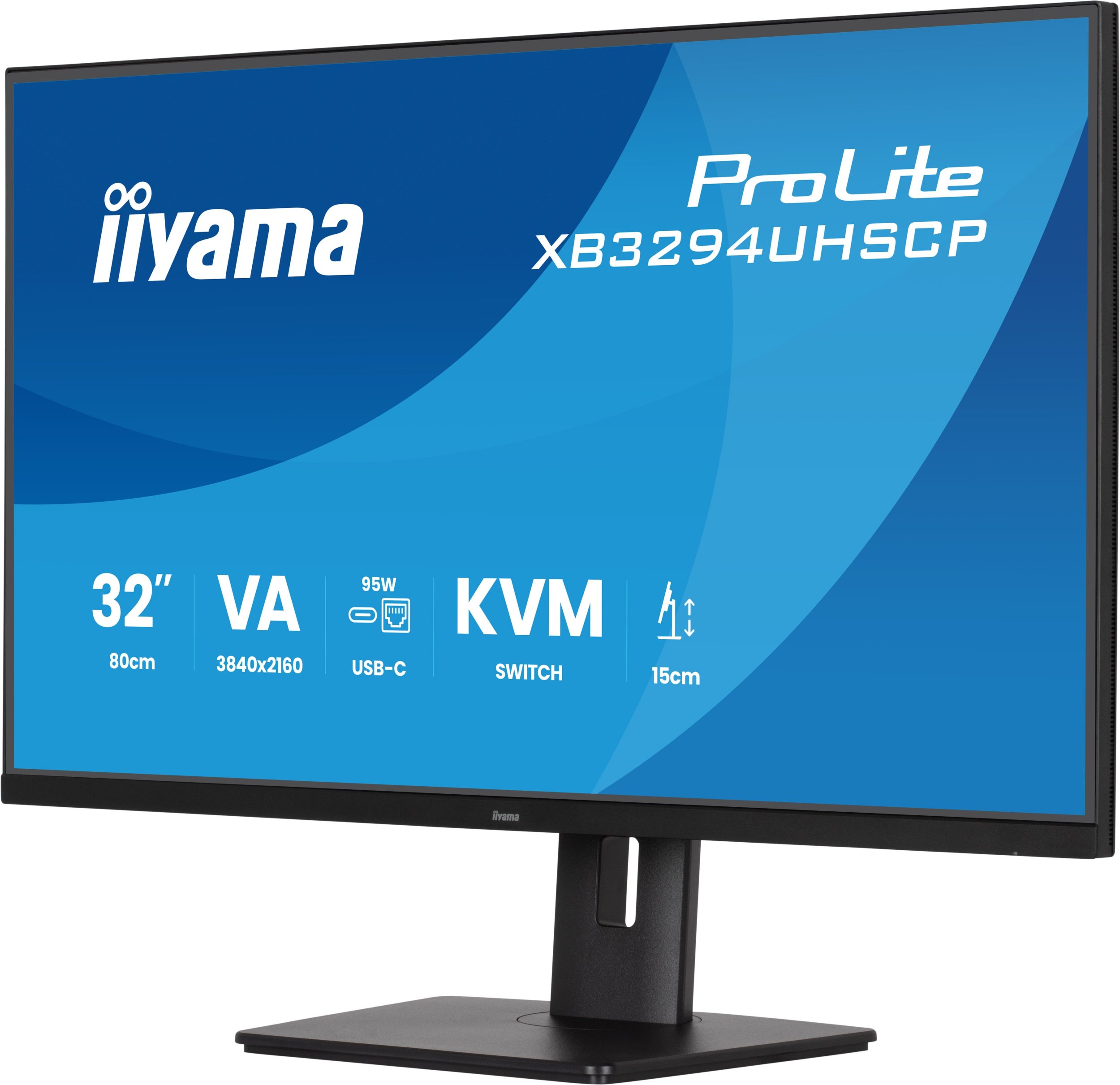Monitor Iiyama ProLite XB3294UHSCP B1, 31.5", 4K UHD, i zi