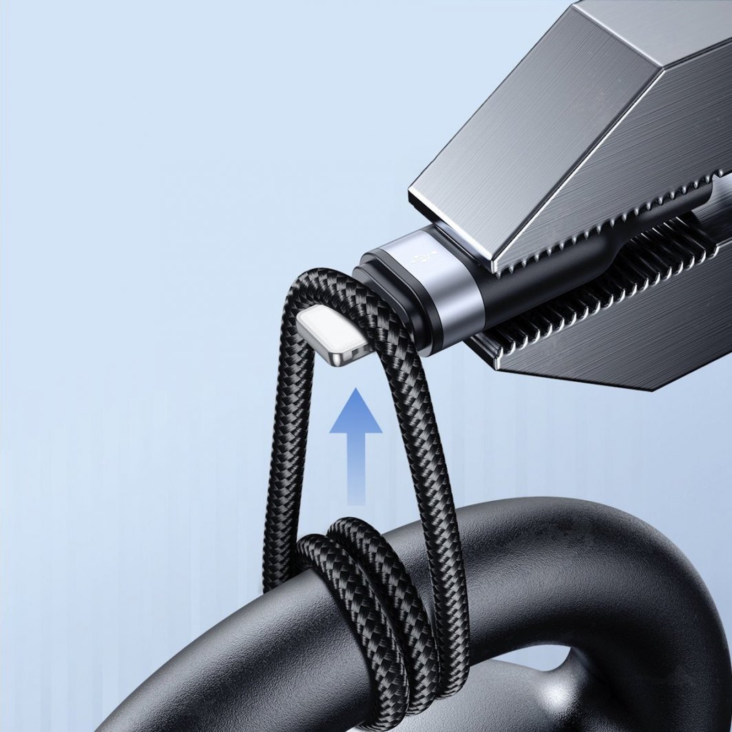 Kabllo USB Joyroom 4in1 JR FC1A1, 1.2m, USB A në Lightning 2x USB C Micro USB, gri