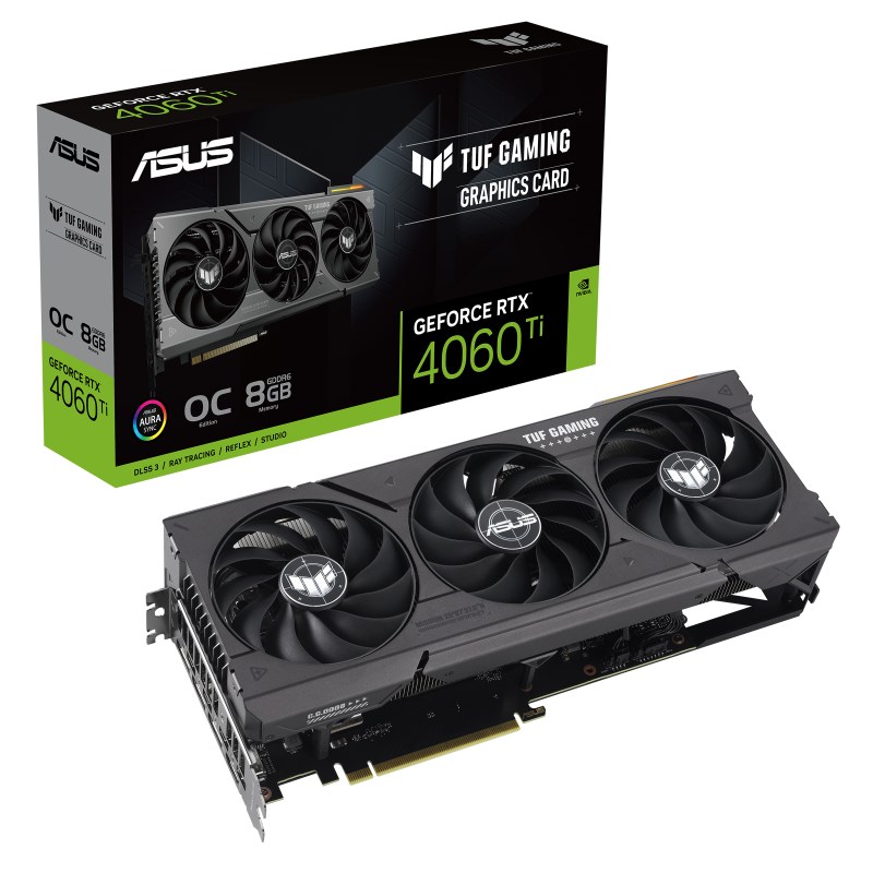 Kartë grafike ASUS TUF Gaming NVIDIA GeForce RTX 4060 Ti, 8 GB GDDR6