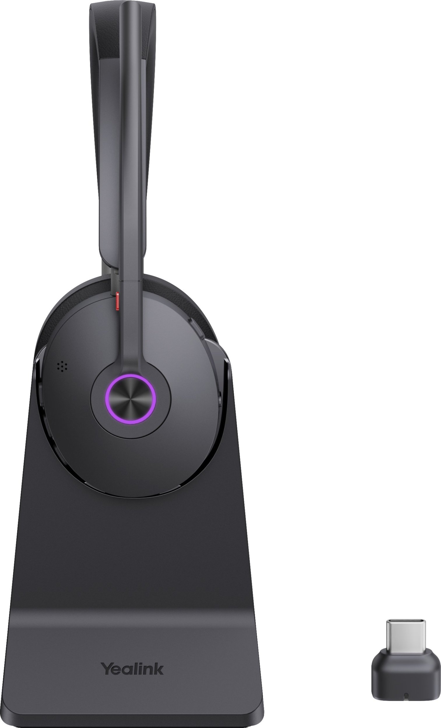 Bluetooth слушалки Yealink BH74 UC со станд, USB C USB A, црни