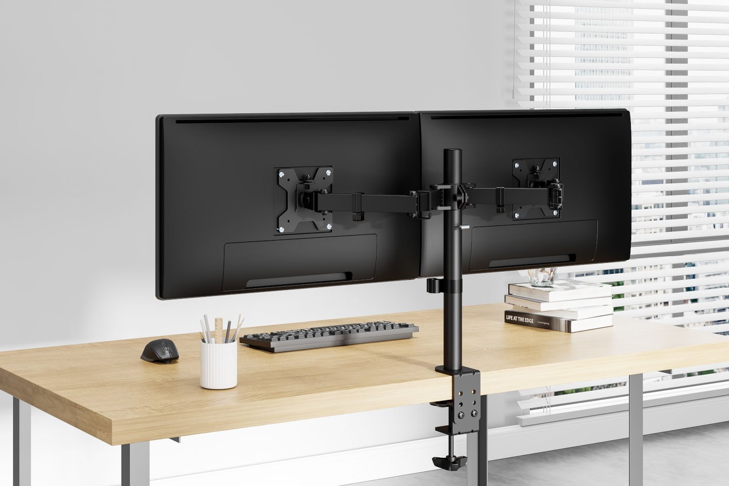 Mbajtëse monitori Mozos MS03, deri 20 kg, me rregullim lartësie, e zezë