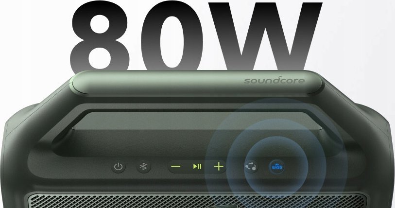 Kaltoparlant Bluetooth Boom 2 Adventure, 80W, 24 orë bateri, jeshil