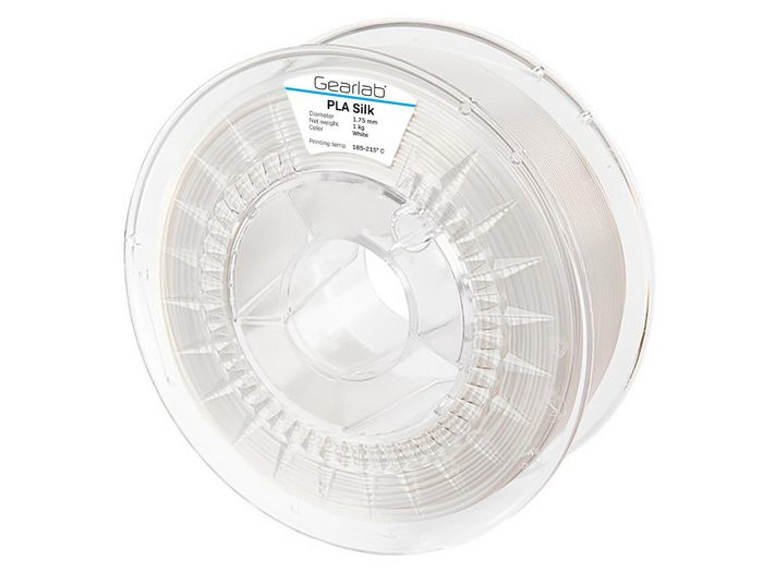Filament 3D Gearlab GLB251221 PLA Silk, 1.75mm, 1.05kg, i bardhë