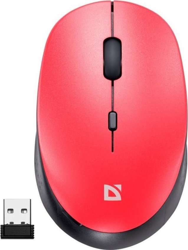 Mouse wireless Defender AURIS MB-027, 1600dpi, optik i qetë, i kuq
