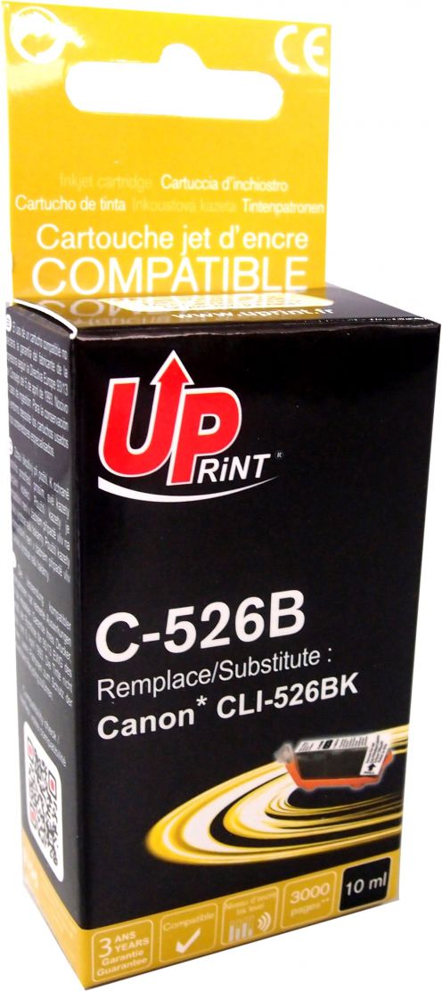 Ngjyrë për printer UPrint C-526B / CLI526BK, e zezë