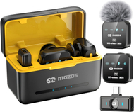 Mikrofon pa tela Mozos MX3-DUAL, 2.4GHz dhe Bluetooth 5.3, reduktim zhurme, i zi