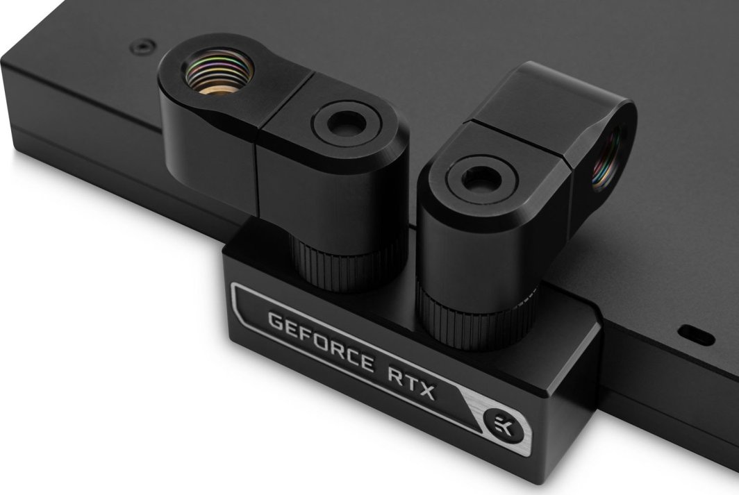 Fiting për ftohje uji EK Water Blocks EK-Quantum Torque Double Rotary 28mm Offset, i zi